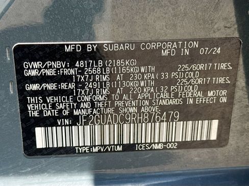 Used 2024 Subaru Crosstrek 2.0i Premium AWD/4WD image 39