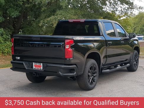 New 2026 Chevrolet Silverado 1500 Custom w/ Turbomax Blackout Package AWD/4WD image 4