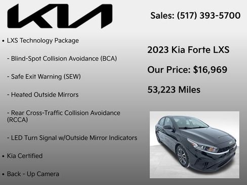 Used 2023 Kia Forte LXS w/ LXS Technology Package image 7