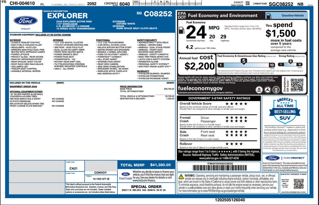 Used 2025 Ford Explorer Active RWD image 4