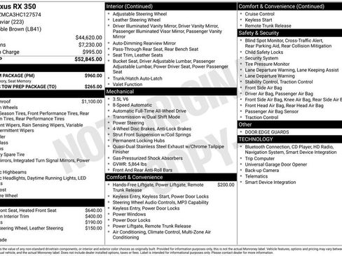 Used 2017 Lexus RX 350 AWD w/ Premium Package image 36