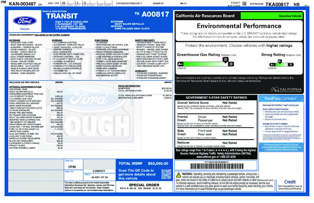 Used 2026 Ford Transit 150 Low Roof AWD image 3