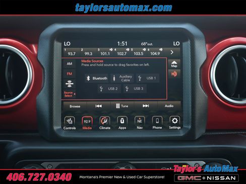 Used 2020 Jeep Gladiator Rubicon w/ Uconnect 4C Nav & Sound Group AWD/4WD image 12