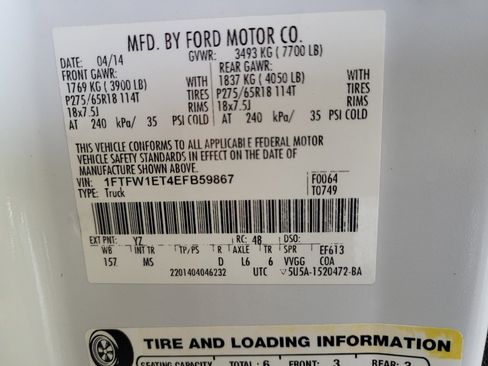 Used 2014 Ford F150 XLT w/ Equipment Group 302A Luxury AWD/4WD image 33