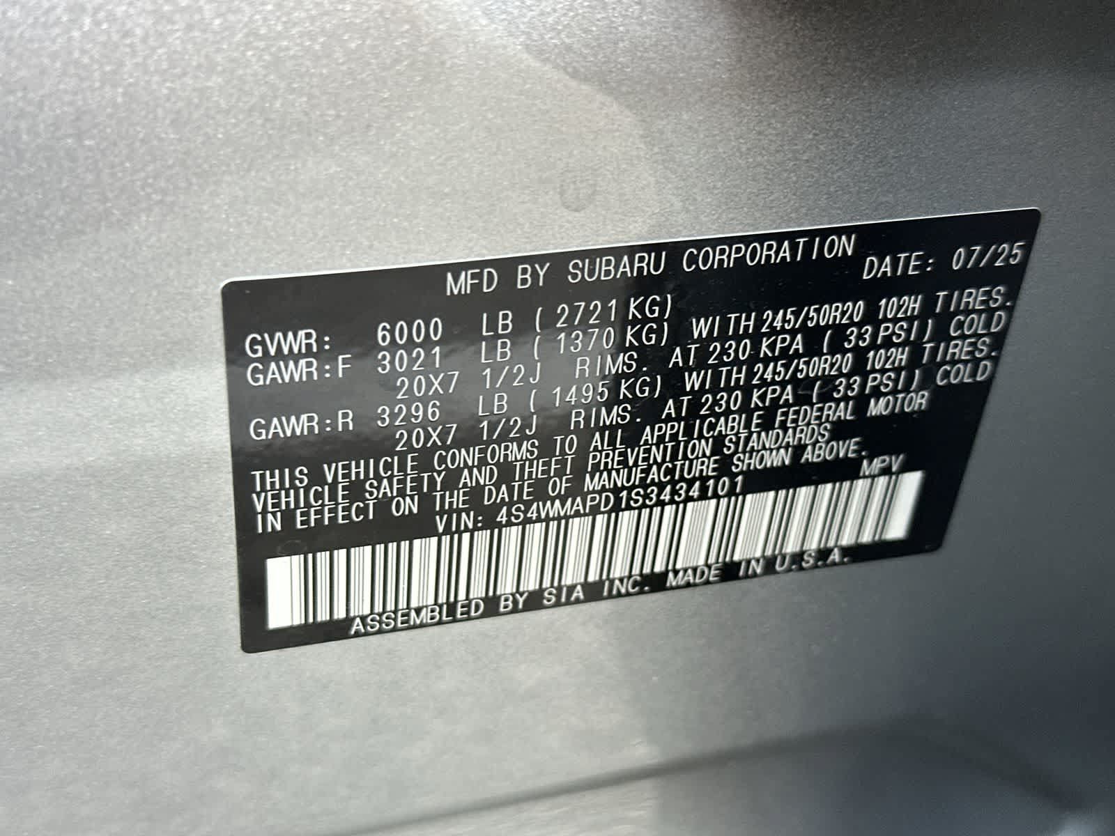 Used 2025 Subaru Ascent Limited AWD/4WD image 23