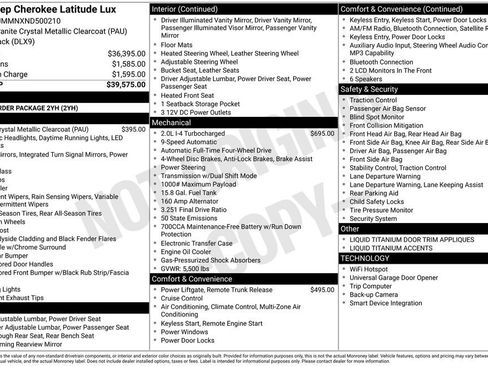 Used 2022 Jeep Cherokee Latitude Lux AWD/4WD image 4