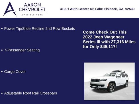 Used 2022 Jeep Wagoneer Series III w/ Premium Group I image 15