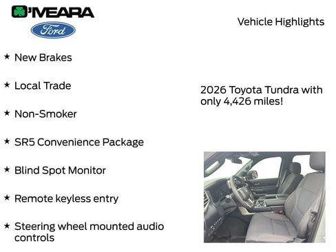 Used 2026 Toyota Tundra SR5 w/ SR5 Convenience Package AWD/4WD image 8