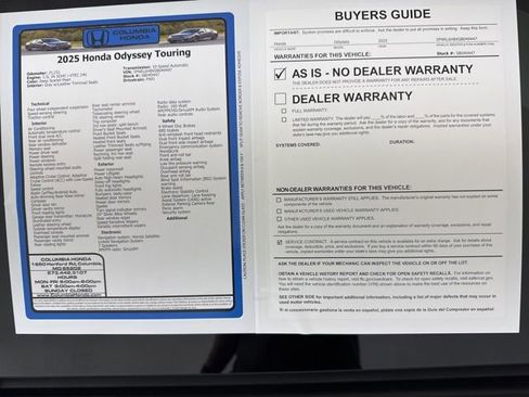 Used 2025 Honda Odyssey Touring image 39