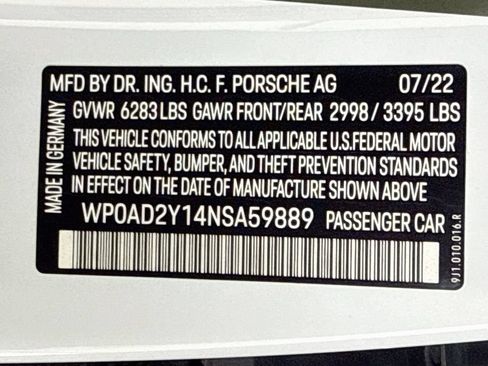 Certified 2022 Porsche Taycan GTS AWD/4WD image 34