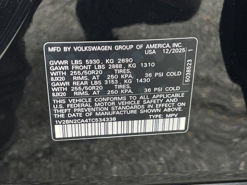 New 2026 Volkswagen Atlas SEL AWD/4WD image 30