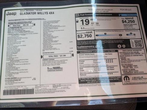 New 2025 Jeep Gladiator Willys image 17