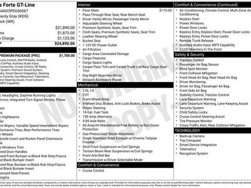 Used 2023 Kia Forte GT-Line w/ GT-Line Premium Package image 7