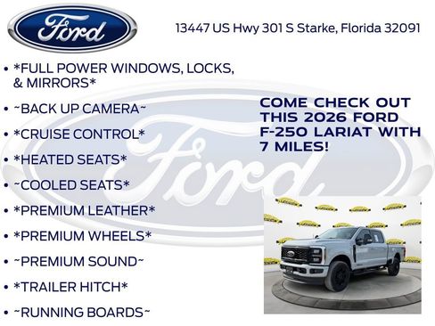 New 2026 Ford F250 Lariat w/ Black Appearance Package image 10
