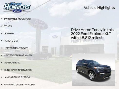 Used 2022 Ford Explorer XLT AWD/4WD image 4