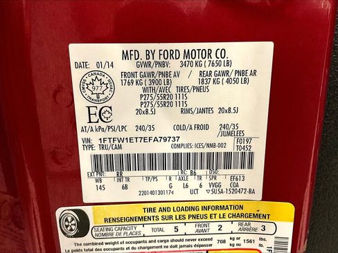 Used 2014 Ford F150 FX4 w/ Equipment Group 402A Luxury AWD/4WD image 19