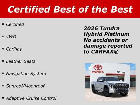 Certified 2026 Toyota Tundra Platinum AWD/4WD image 40