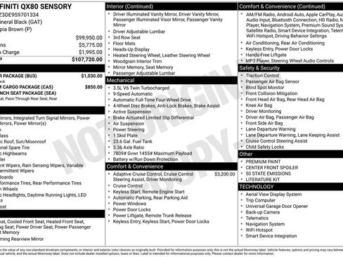 Used 2025 INFINITI QX80 Sensory w/ Exterior Package image 35