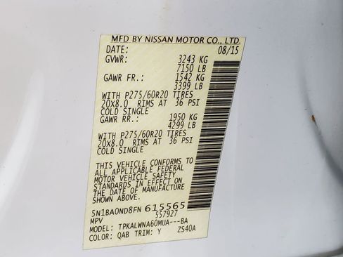 Used 2015 Nissan Armada Platinum RWD image 44