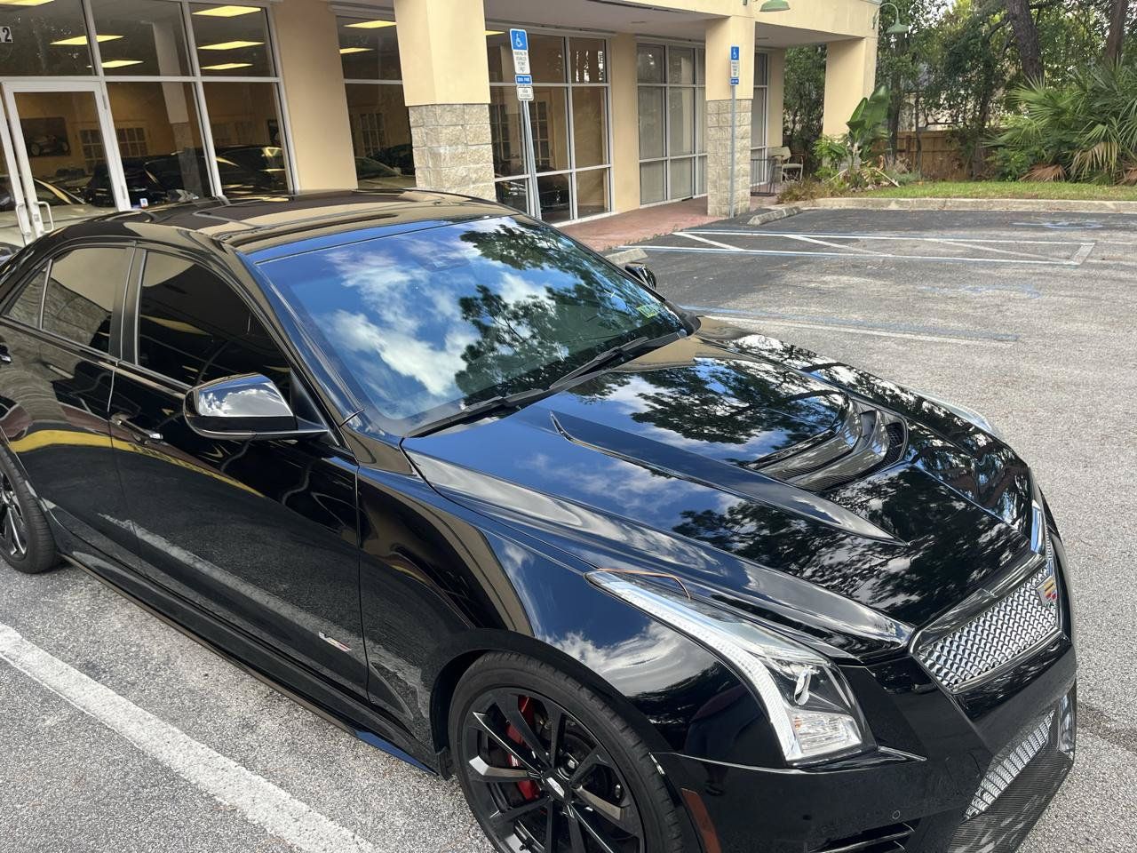 Used 2017 Cadillac ATS V w/ Carbon Black Package RWD image 2