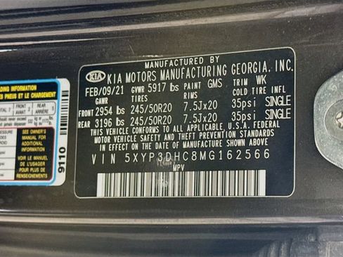 Used 2021 Kia Telluride EX w/ EX Premium Package AWD/4WD image 38
