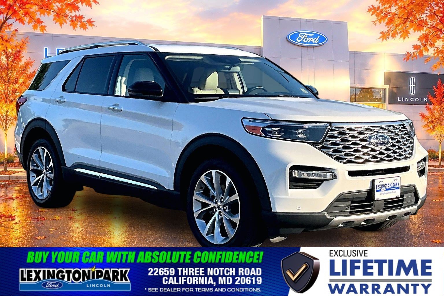 Used 2021 Ford Explorer Platinum w/ Equipment Group 601A AWD/4WD image 1