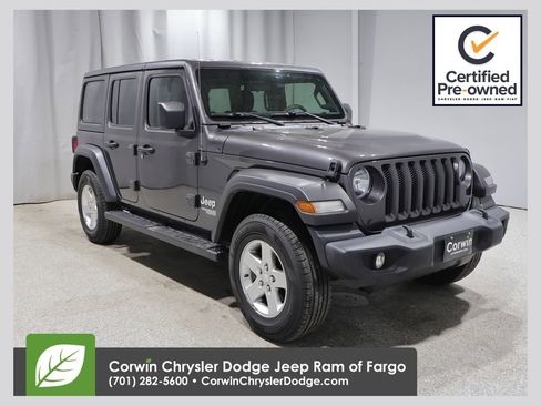 Certified 2021 Jeep Wrangler Unlimited Sport AWD/4WD image 1