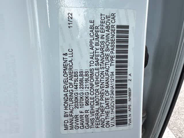 Certified 2022 Honda Accord Sport image 24