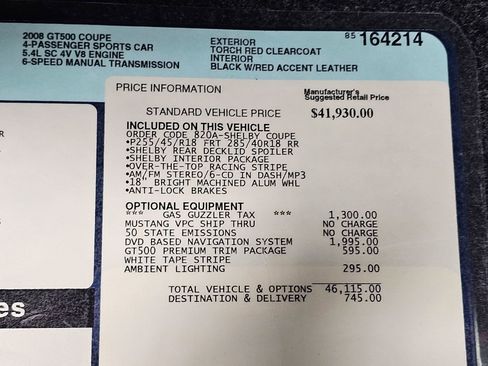 Used 2008 Ford Mustang Shelby GT500 image 21