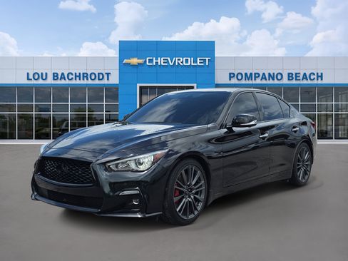 Used 2023 INFINITI Q50 Red Sport 400 w/ Black Opal Edition RWD image 3