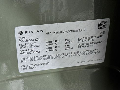 Used 2022 Rivian R1T Launch Edition image 36