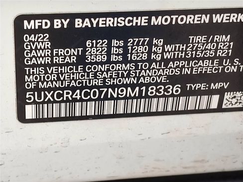 Certified 2022 BMW X5 sDrive40i w/ Premium Package image 15