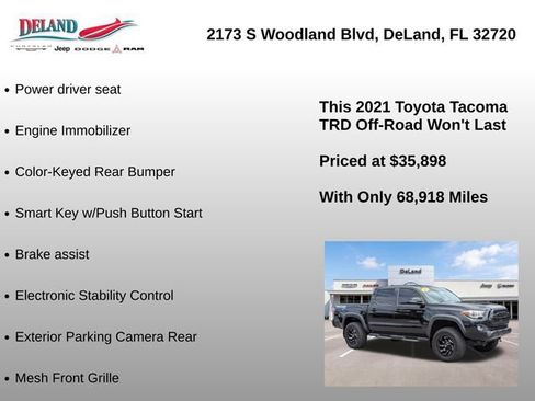 Used 2021 Toyota Tacoma TRD Off-Road w/ Technology Package AWD/4WD image 12