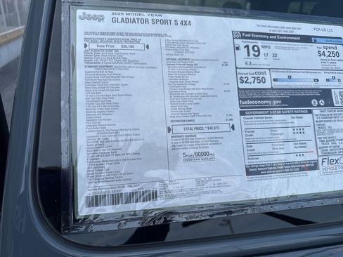 New 2025 Jeep Gladiator Sport image 45