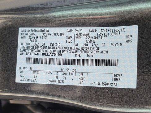 Used 2020 Ford Ranger XLT w/ Equipment Group 301A Mid image 16