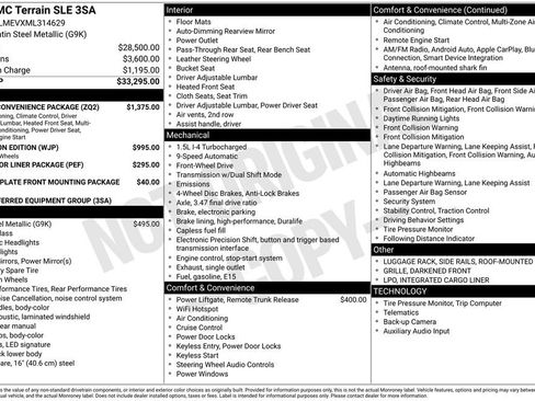 Used 2021 GMC Terrain SLE w/ Driver Convenience Package FWD image 22