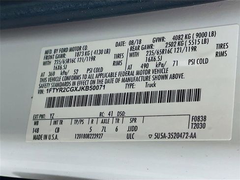 Used 2018 Ford Transit 250 T250 image 29