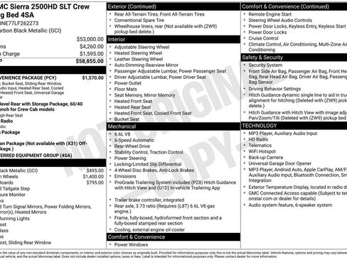 Used 2020 GMC Sierra 2500 SLT w/ SLT Convenience Package RWD image 14