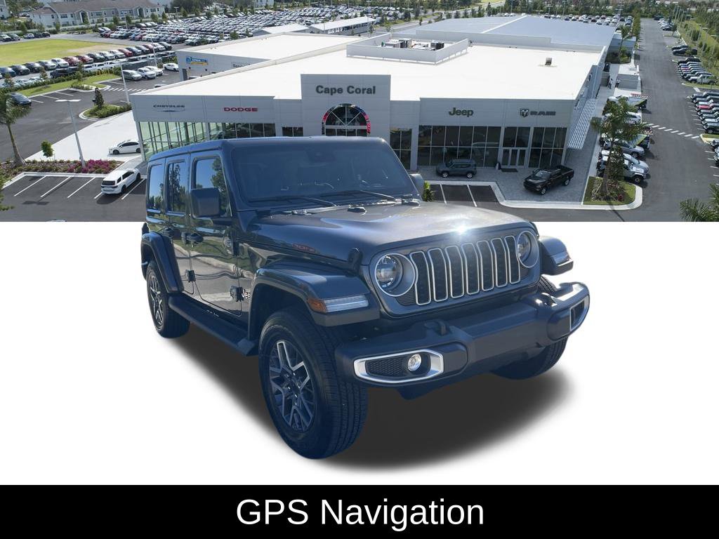Used 2025 Jeep Wrangler Unlimited Sahara w/ Technology Group AWD/4WD image 3