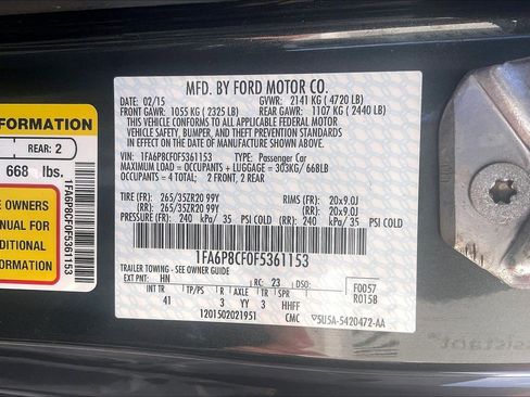 Used 2015 Ford Mustang GT Premium w/ Equipment Group 401A image 27