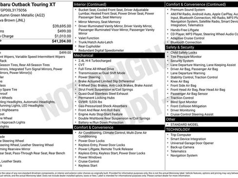 Used 2020 Subaru Outback Touring XT image 2