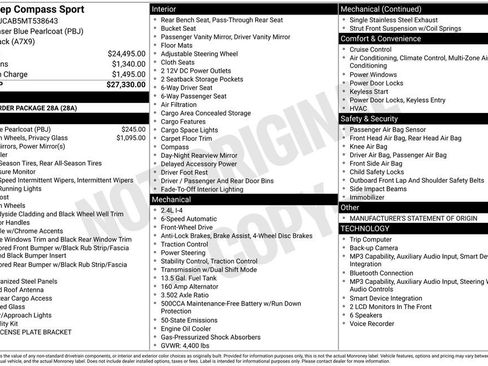 Used 2021 Jeep Compass Sport FWD image 30