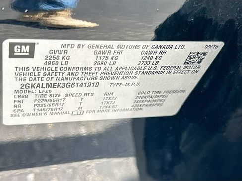Used 2016 GMC Terrain SLE w/ LPO, Protection Package FWD image 37