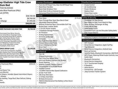 Used 2025 Jeep Gladiator Sport AWD/4WD image 37