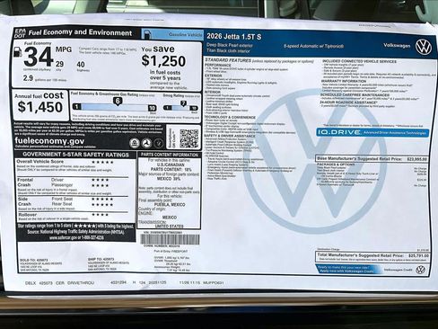 New 2026 Volkswagen Jetta S image 18