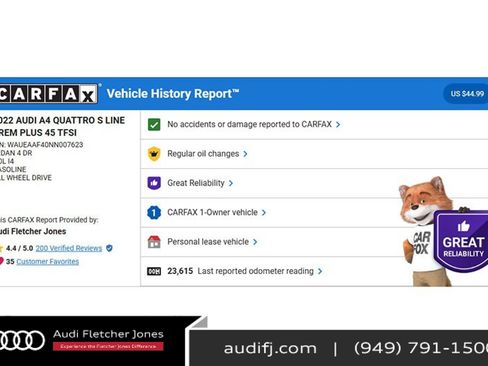 Used 2022 Audi A4 2.0T Premium Plus w/ Premium Plus Package image 2