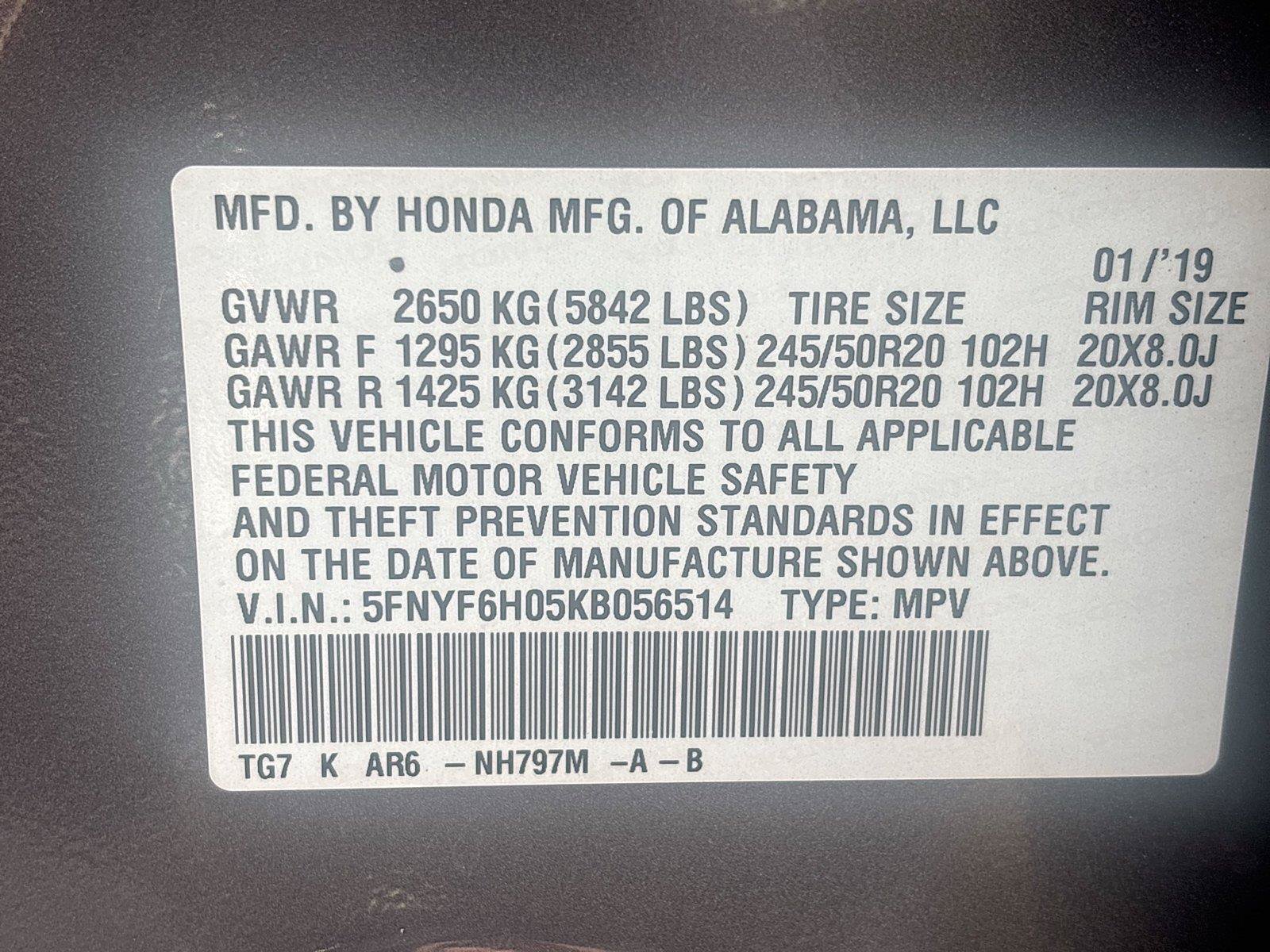 Used 2019 Honda Pilot Elite image 9