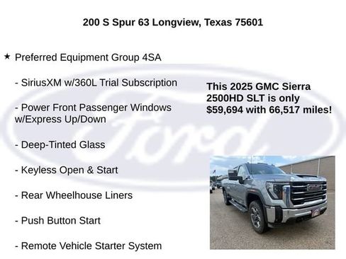 Used 2025 GMC Sierra 2500 SLT w/ Texas SLT Premium Package AWD/4WD image 5