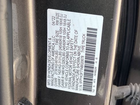 Used 2022 Honda Ridgeline RTL-E image 28