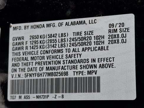 Used 2021 Honda Pilot Black Edition image 32